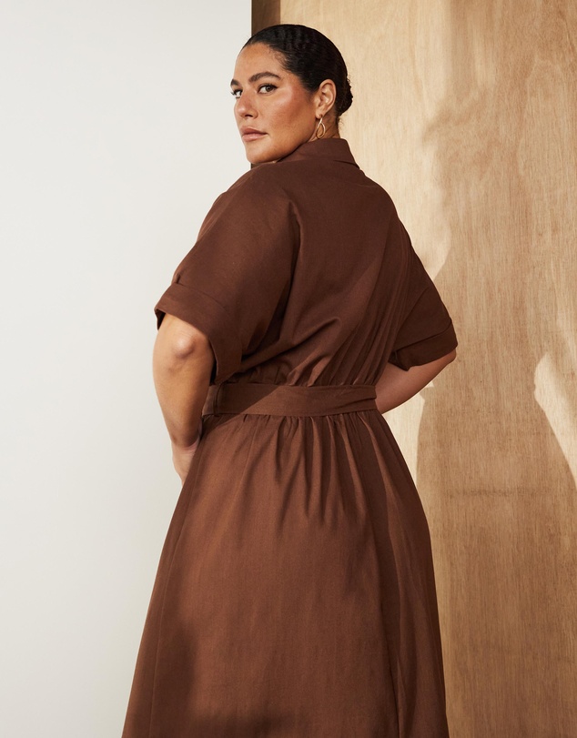 Atmos&Here Curvy - Lyndon Utility Midi Dress