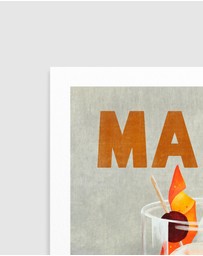 Olive et Oriel - Maple Old Fashioned Cocktail by The Whiskey Ginger Art Print
