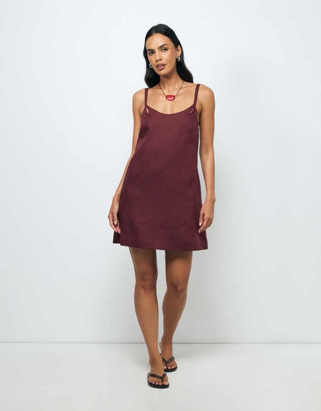 AERE - Haisley Linen Mini Dress