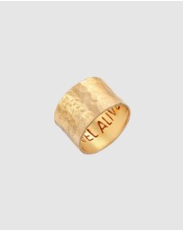 Haze & Glory - ICONIC EXCLUSIVE - Ring Band Feel Alive in 925 Silver gold plated