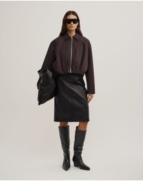 Witchery - Gathered Hem Bomber Jacket