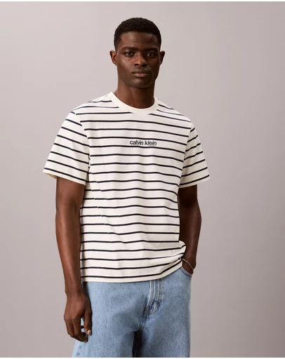 Calvin Klein Jeans - Logo Graphic Stripe Relaxed T-Shirt