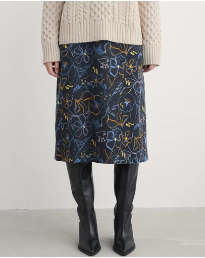 Seasalt - Seasalt Cornwall Navy Forest View Skirt