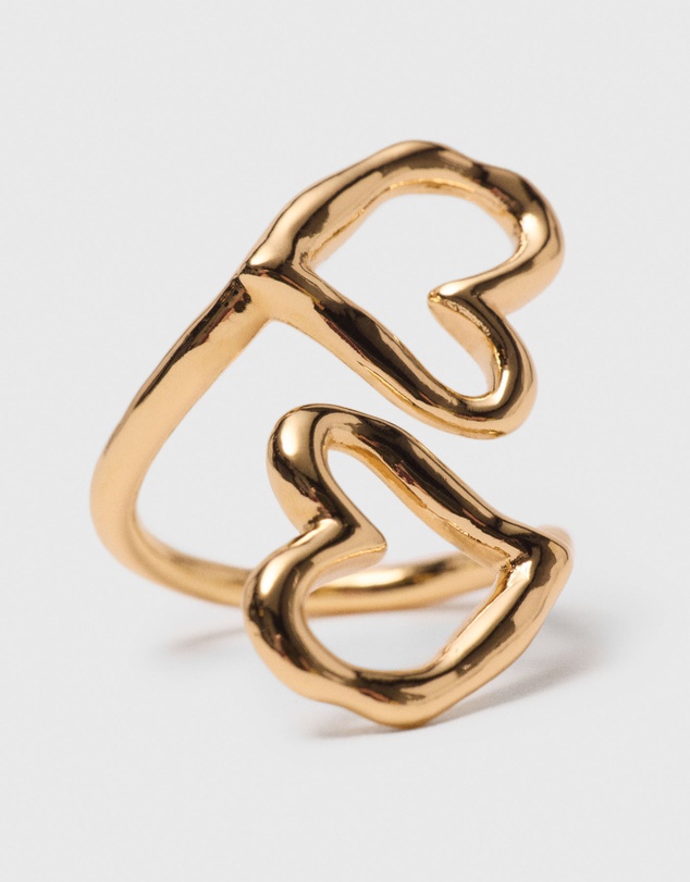 Maje - Double Heart Ring