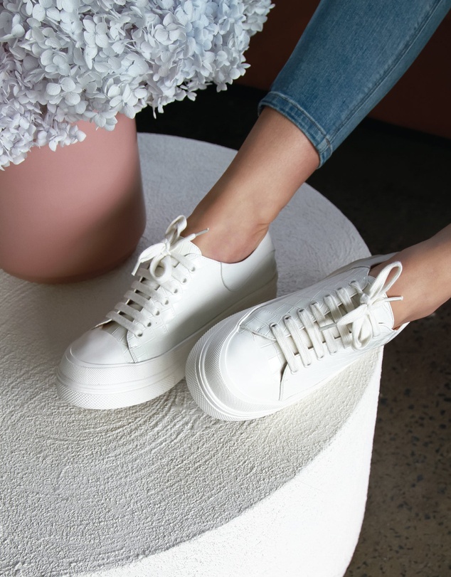Belle & Bloom - Just A Dream Croc Leather Sneaker