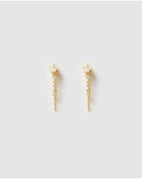 Izoa - Natalie Drop Stud Earrings