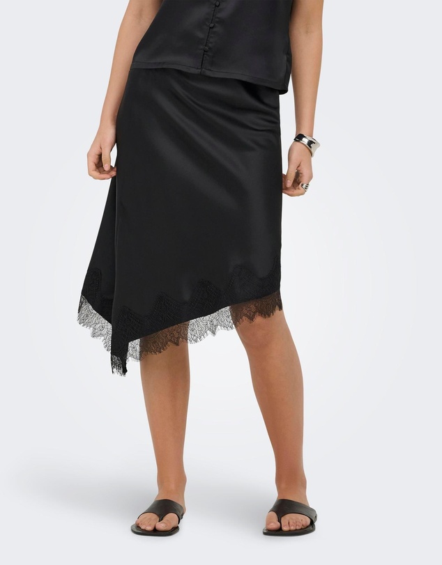 ONLY - Faraya Satin Lace Skirt
