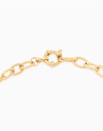 Lovisa - Waterproof Gold Plated Stainless Steel Dainty Clasp Chain Necklace