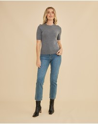 Amelius - Molly Merino Knit Short Sleeve Top