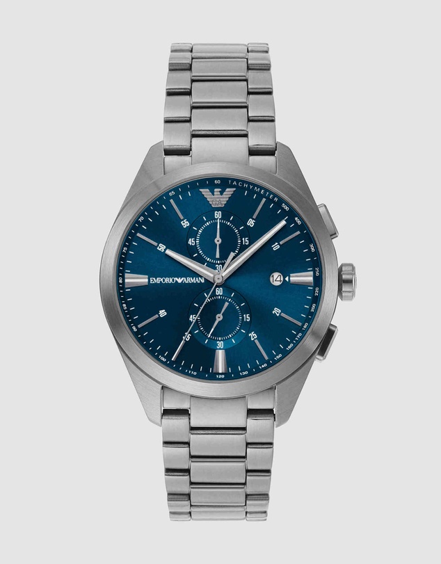 Emporio Armani - Silver Tone Chronograph Watch