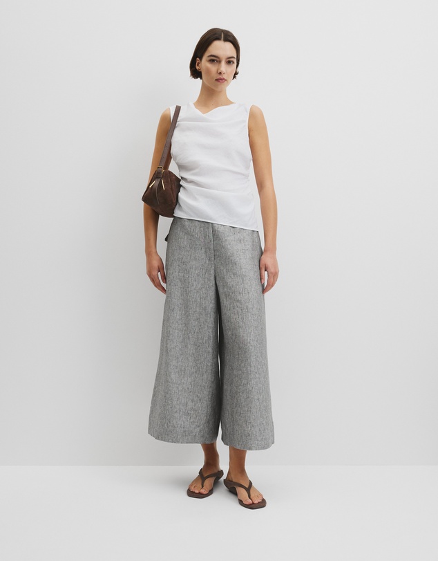 Country Road - Ruched Linen Tank