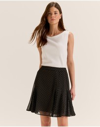 Review - Zoe Spot Mini Skirt