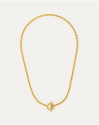 Ottoman Hands - Thea Snake Chain Necklace with T-Bar