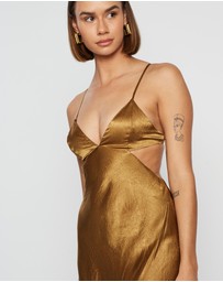Third Form - Crush Bias Tri Midi Dress