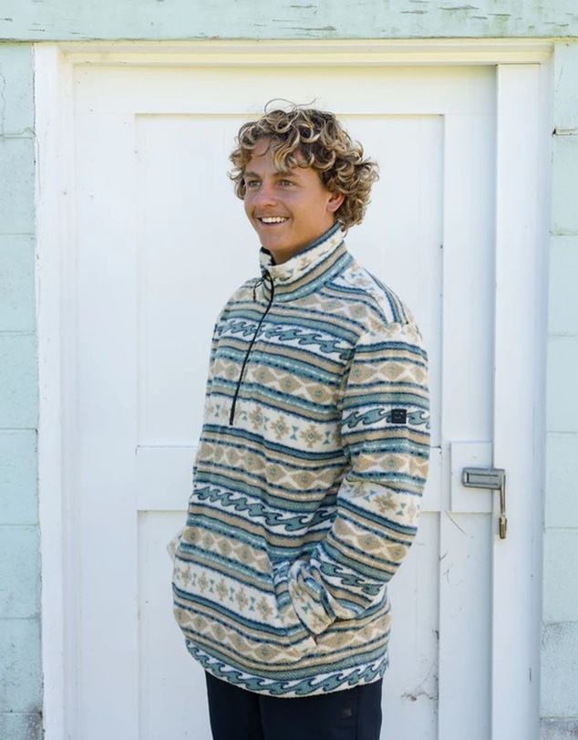 Billabong - Mens Boundary Mock Neck Fleece Top