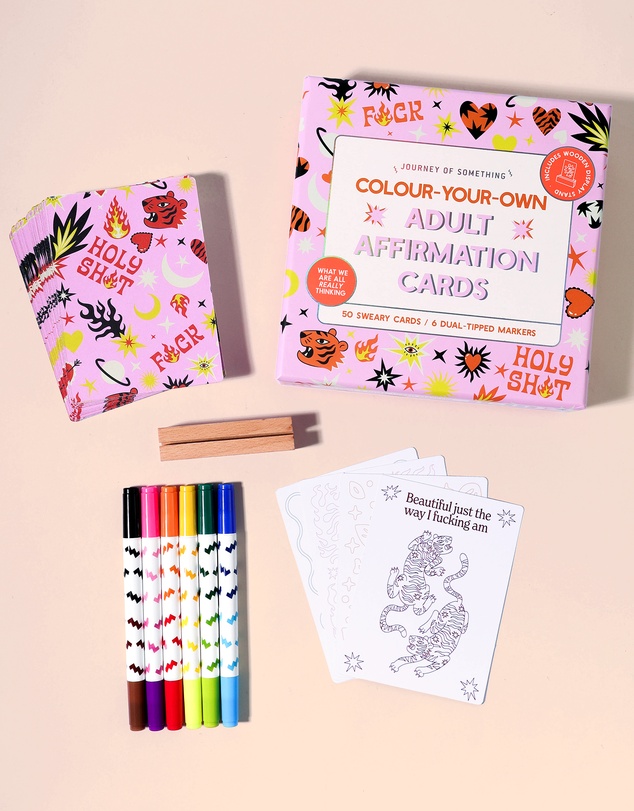 Journey Of Something - Colour Your Own Adult Affirmation Cards