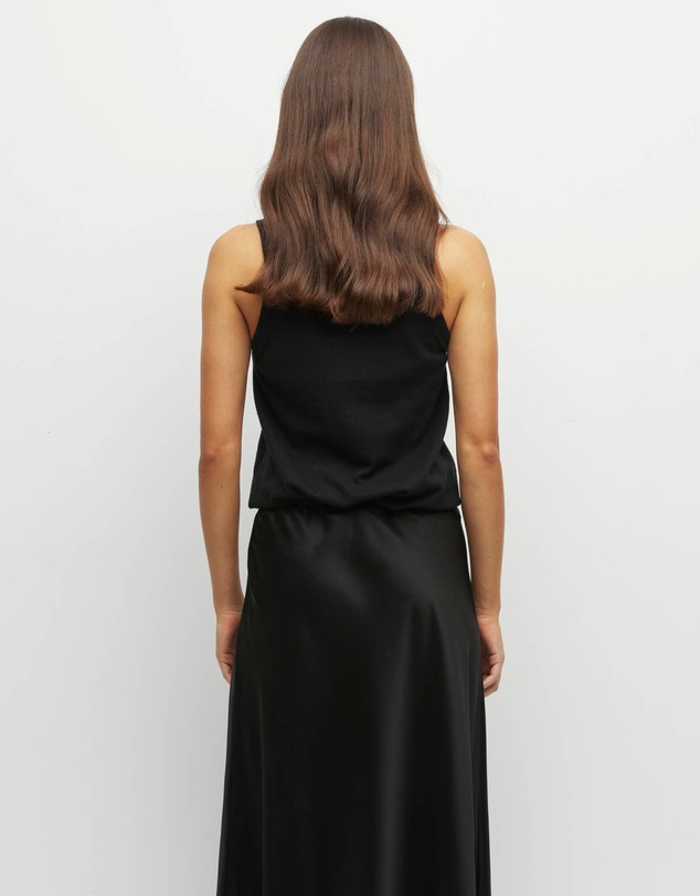 JH Lounge - JHL Luxe Tank (Luxe Cotton Cashmere) Black