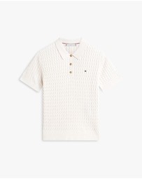 Tommy Hilfiger - Cable Knit Polo SS Jumper