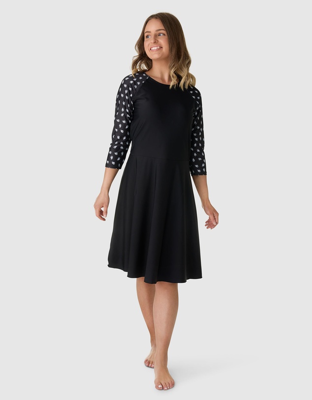 Modest Mermaid - Palm Breeze Swim Dress SPF50+