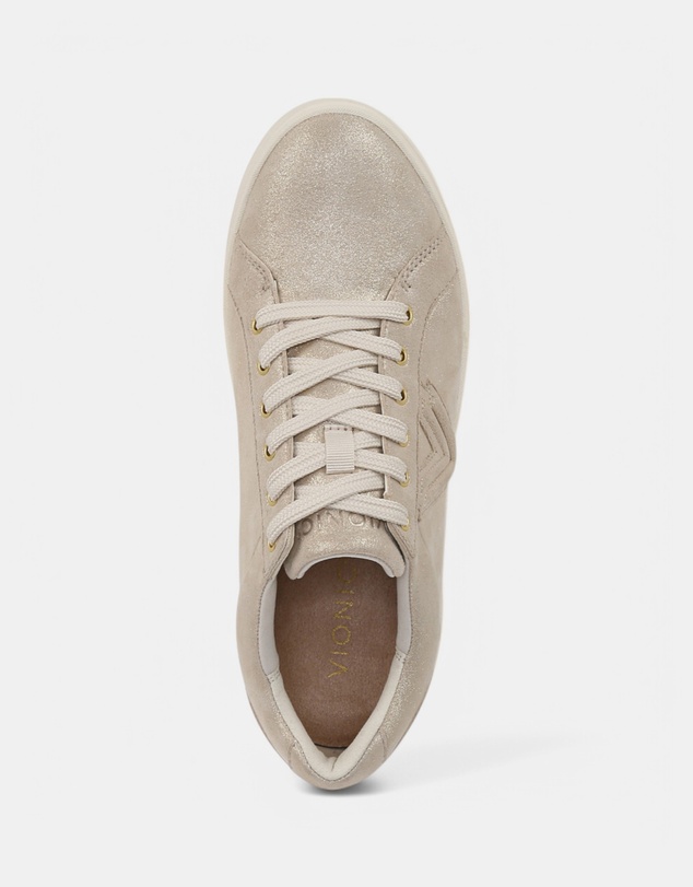 Vionic - Kearny Lace-Up Casual Sneaker - Soft Gold