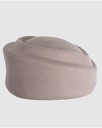 Max Alexander - Felt Grey Pillbox Hat