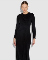 Montique - Zoe Metallic Knit Gown