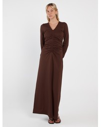 Sass - Abia Gathered Front Jersey Dress