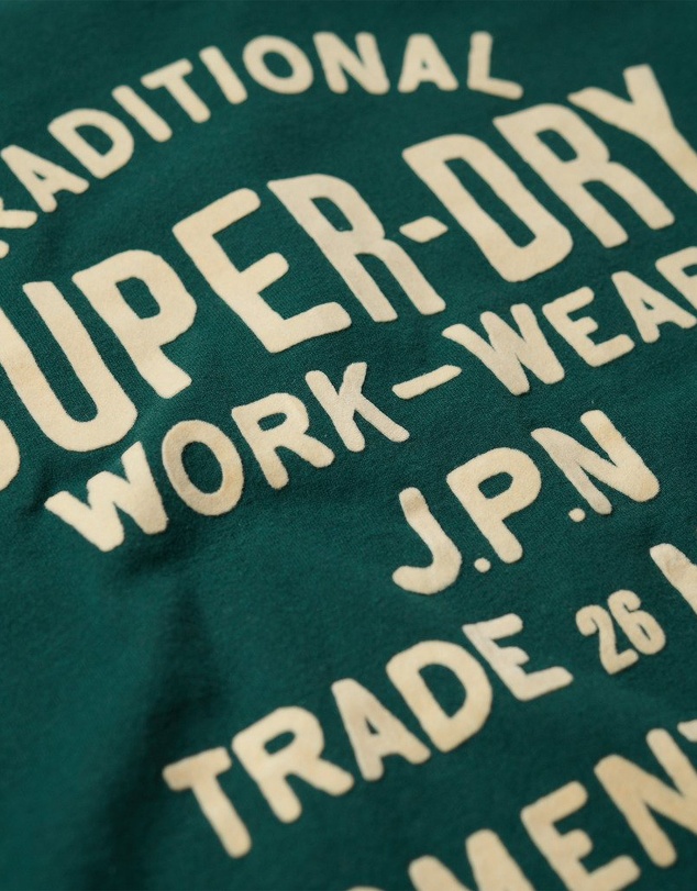 Superdry - Workwear Flock Graphic T-Shirt