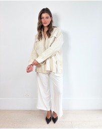 Cirkular - Pre-Loved - Bondi Born Sand Linen Shirt