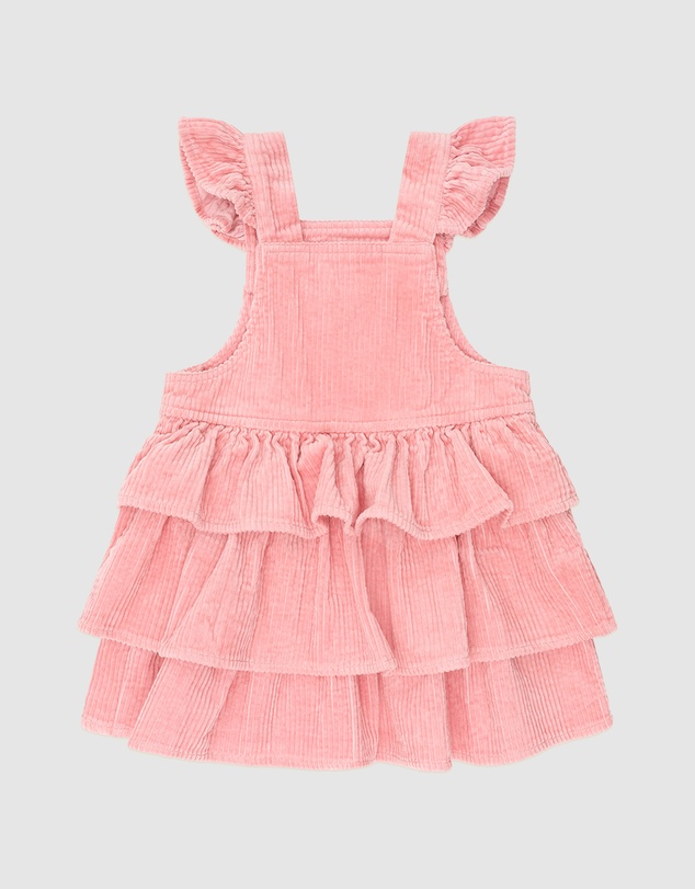 Huxbaby - Classic Tiered Cord Pinafore - Babies-Kids