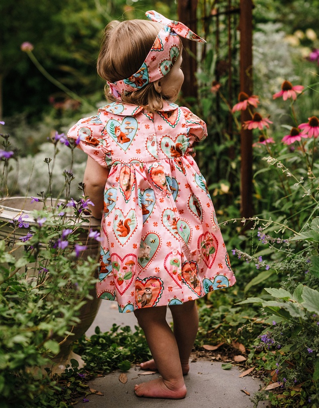 Fleur Harris - 'Woodland Love' Divine Dress and Headband Set in Peach