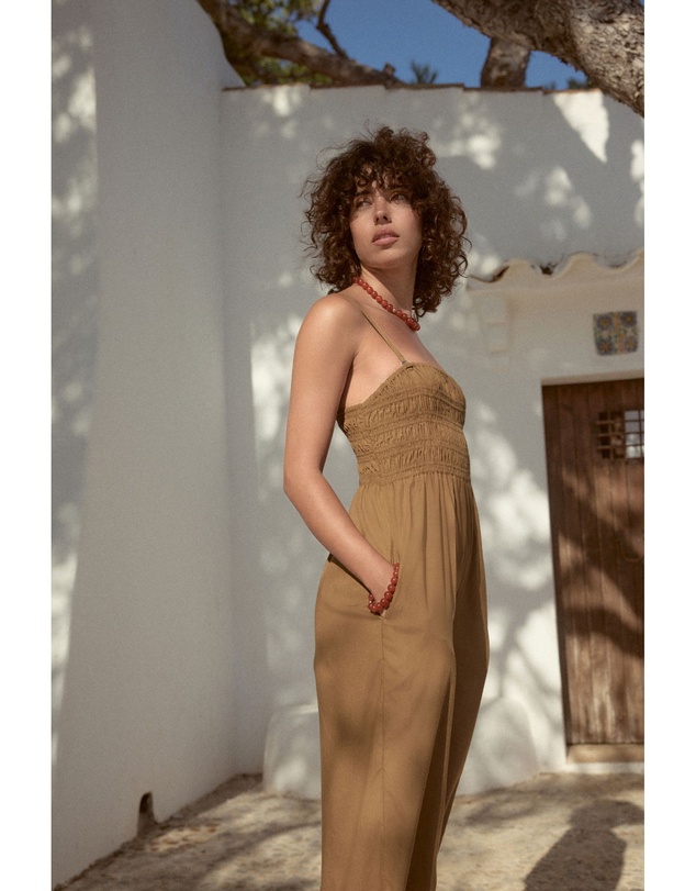 NEXT - Shirred Bandeau Jumpsuit