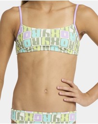 Roxy - Girls 4 to 16 Letter Up Bralette Set Two Piece