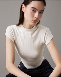 Calvin Klein Jeans - Slim Textured Rib T-Shirt
