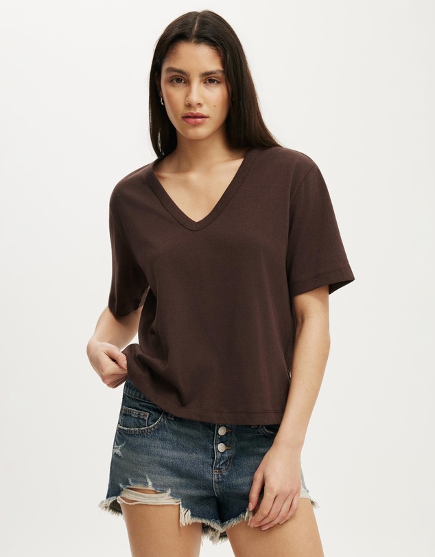 Cotton On - The Slub V Neck Tee