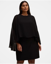 Forever New Curve - Irena Curve Sheer Cape Mini Dress