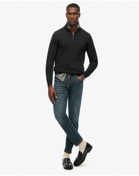 Superdry - Slim Fit Essentials Cotton Half Zip