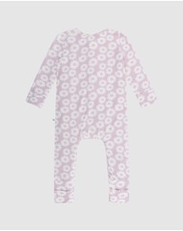 Kynd Baby - Day or Night Onesie in Lilac Daisy
