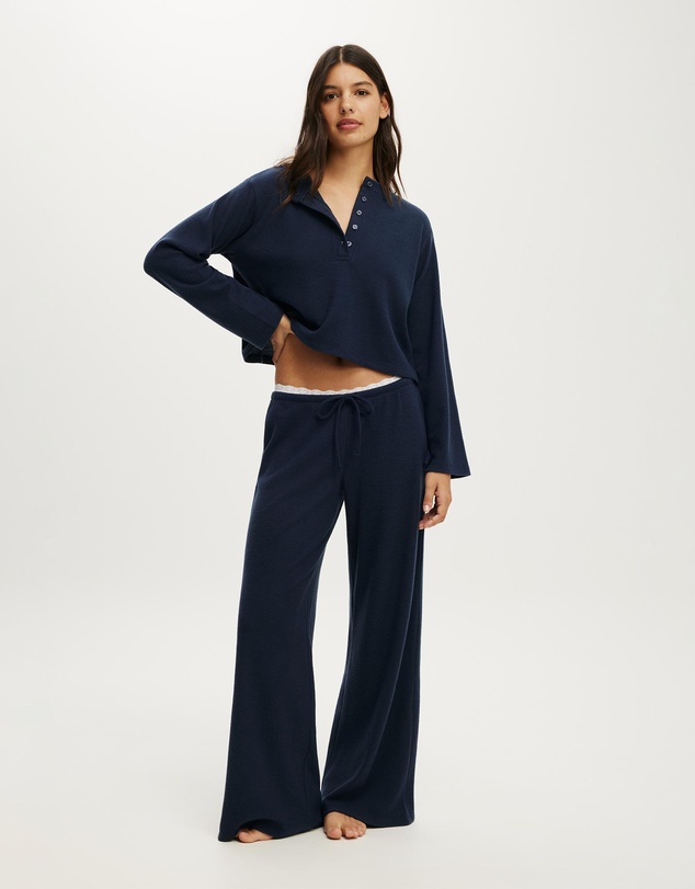 Cotton On Body - Super Soft Waffle Wide Leg Pant