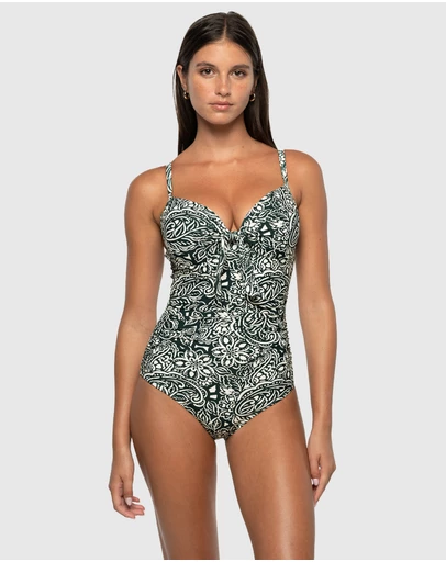 Nip Tuck Swim - Serigraph Isla DD/E Underwire Ruched Front One Piece