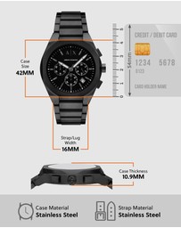 Armani Exchange - Black Chronograph Watch