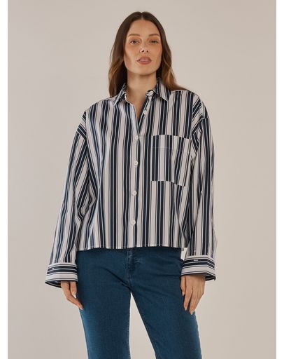 Navy/White Stripe