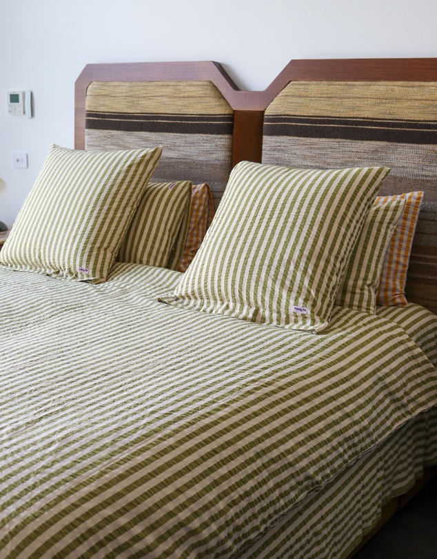 Mosey Me - Seersucker Stripe Quilt Cover