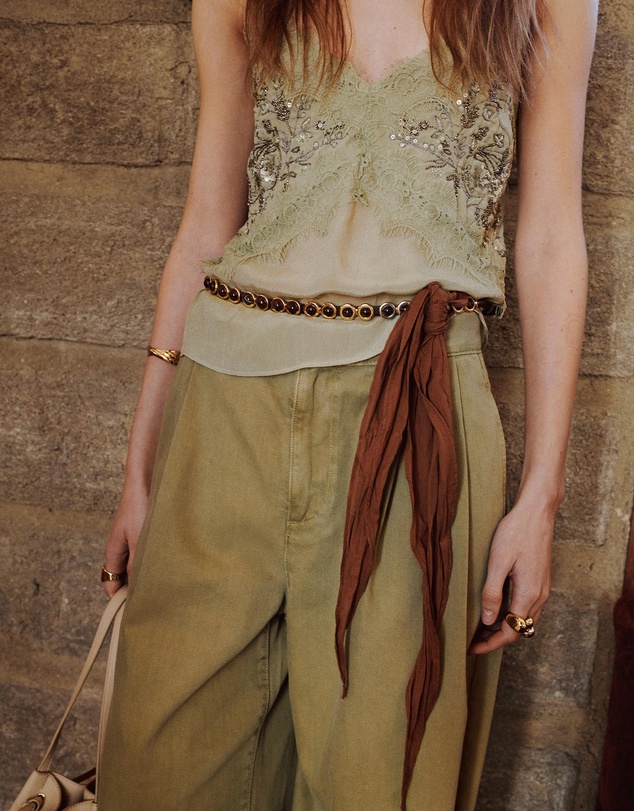 M.N.G - Embroidered Applique Top