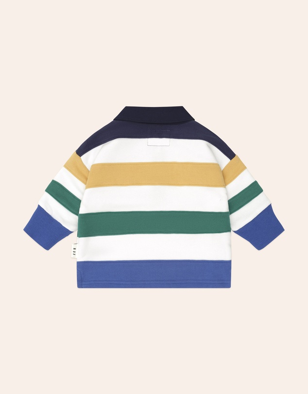Huxbaby - Colour Block Panelled Rugby Polo - Babies-Kids