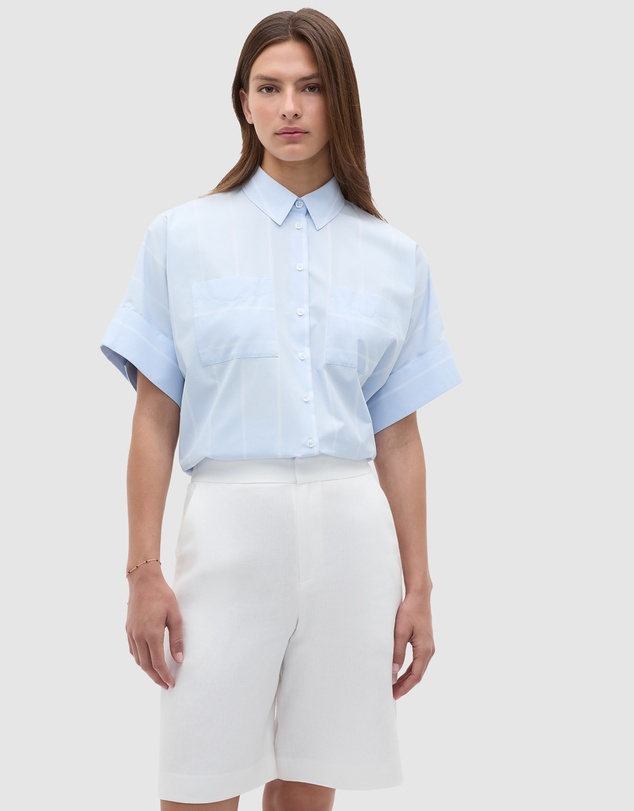 Seed Heritage - Cotton Stripe Pocket Shirt