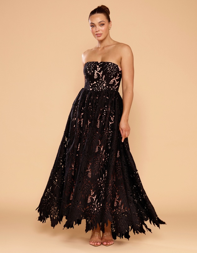 CATHERINE FERRARO - Grace Strapless Lace Gown