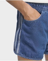 adidas Originals - Denim Sprinter Shorts - Kids-Teens