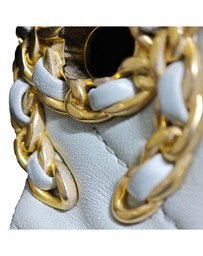 Pre-Loved by Azura Reborn - Pre-Loved chanel Leather Shoulder Bag with Chain Detail and Quilted Design