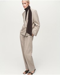 M.N.G - Pinstripe Wool Suit Trousers
